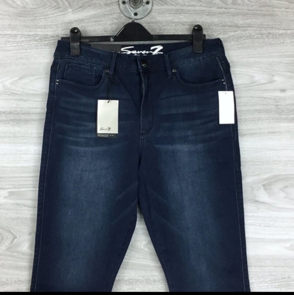 Seven7 Women's High Rise Ankle Skinny Jeans 14 - Picture 4 of 7